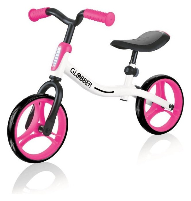 Біговел (самокат) GLOBBER серІЇ GO BIKE, білий/червоний, до 20кг, 2+, 2 кол. 230мм