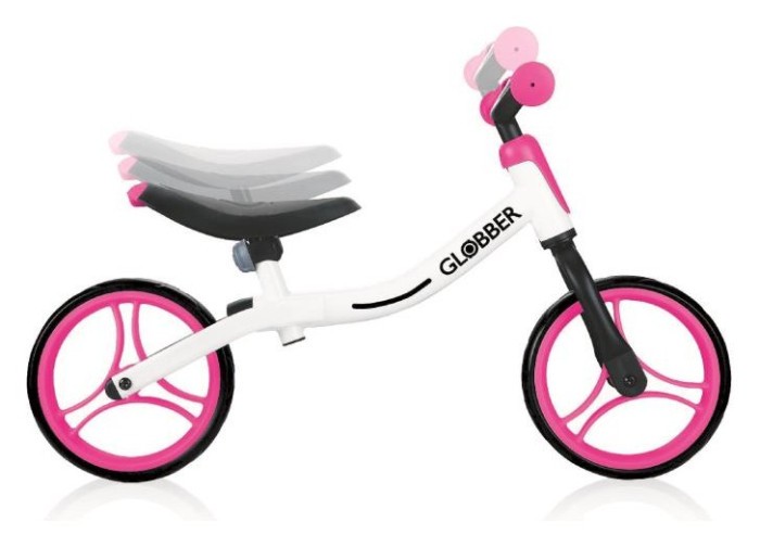 Біговел (самокат) GLOBBER серІЇ GO BIKE, білий/червоний, до 20кг, 2+, 2 кол. 230мм