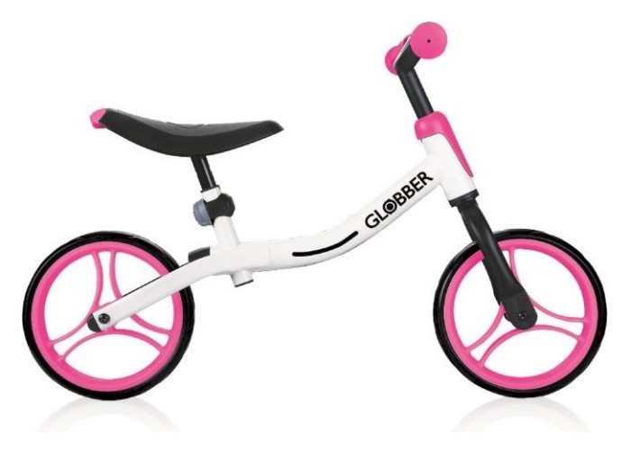 Біговел (самокат) GLOBBER серІЇ GO BIKE, білий/червоний, до 20кг, 2+, 2 кол. 230мм, укр, укр