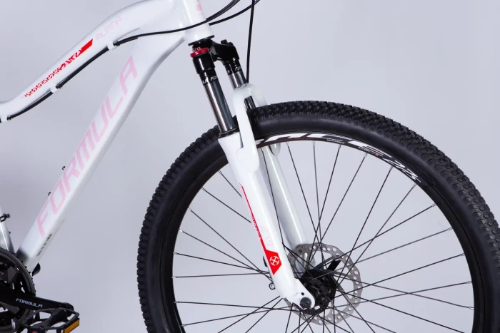 Велосипед AL 27.5" Formula ALPINA DD FR рама-16" білий з рожевим 2026