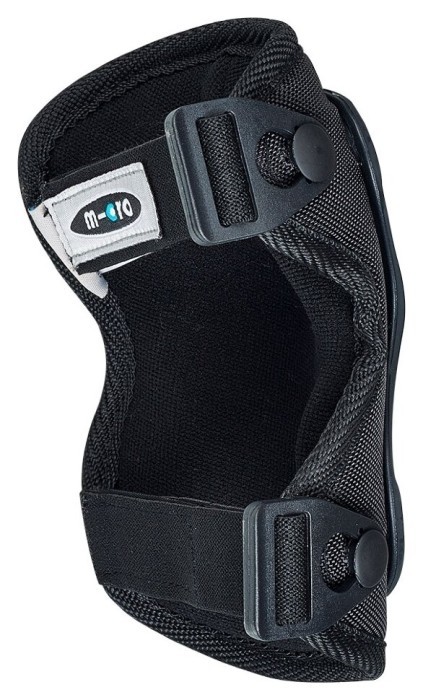 Защитный комплект налокотники и наколенники MICRO - ЧЕРНЫЙ (локоть 17-21 cm, колено 25-31 cm, M)