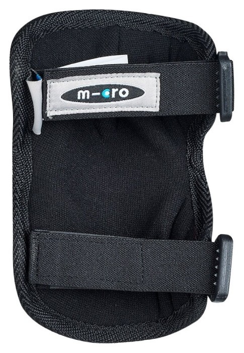 Защитный комплект налокотники и наколенники MICRO - ЧЕРНЫЙ (локоть 17-21 cm, колено 25-31 cm, M)
