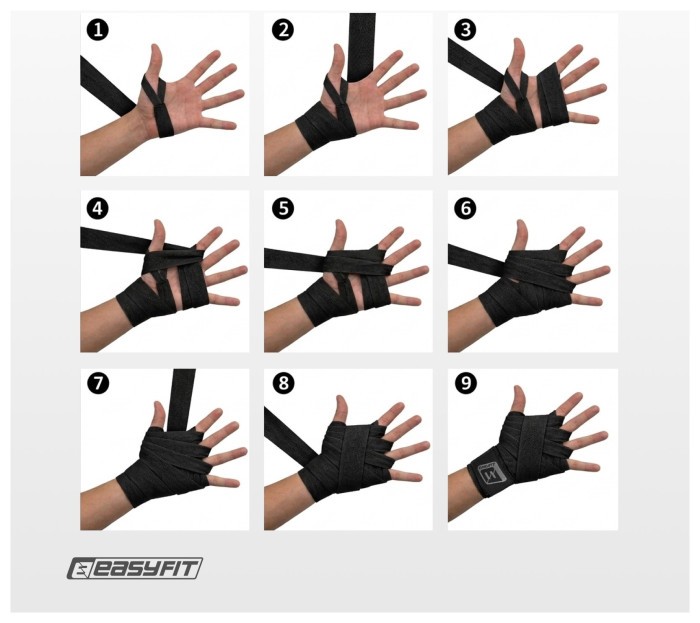 Бинты для бокса EasyFit FlexWrap 3,5м