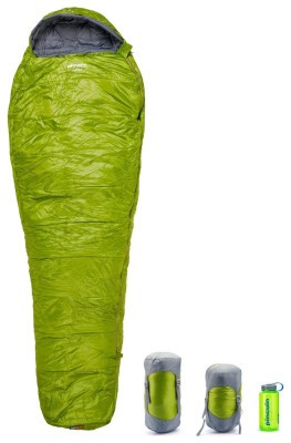 Спальный мешок Pinguin Micra (6/1°C), 195 см - Left Zip, Green (PNG 230345) 2020