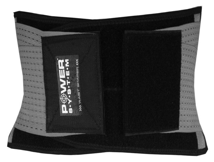 Пояс-корсет для підтримки спини Power System PS-6031 Waist Shaper Grey S/M