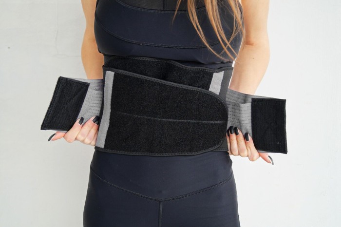 Пояс-корсет для підтримки спини Power System PS-6031 Waist Shaper Grey S/M