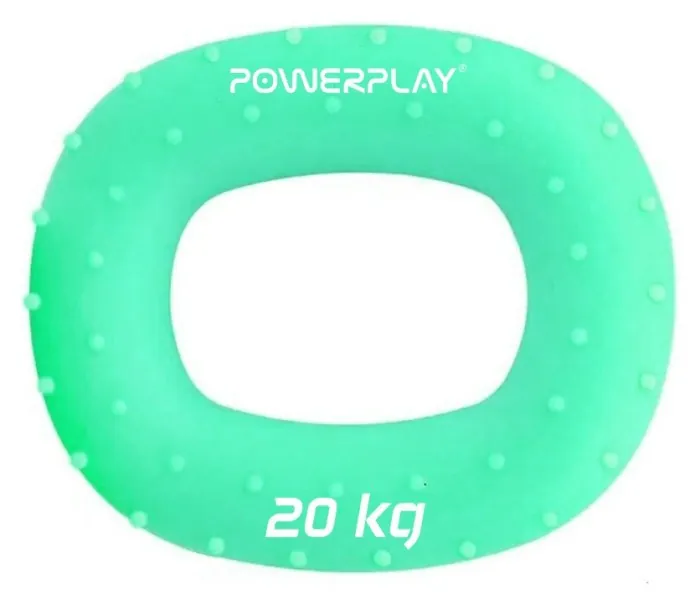 Эспандер кистевой силиконовый PowerPlay PP-4337 Hand Grip Medium 20 кг. Зеленый