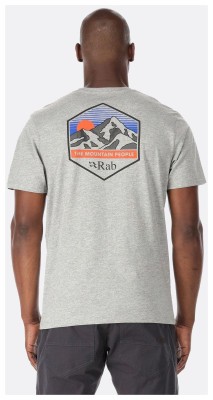 Футболка чоловіча Rab Stance Mountain Peak Tee, Grey Marl, M