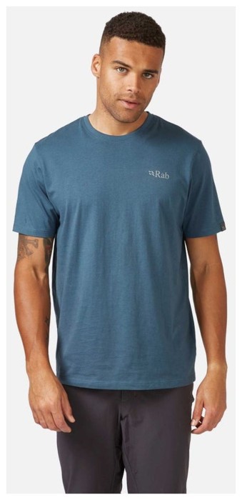 Футболка чоловіча Rab Stance Mountain Peak Tee, Grey Marl, M