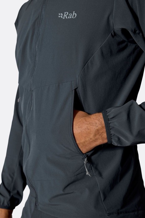 Чоловіча куртка Soft Shell Rab Borealis Hoody, Tempest Blue
