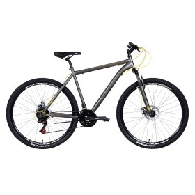 Велосипед ST 29&quot; Discovery RIDER AM DD рама-2022 Темно-серебристый с желтым (м)