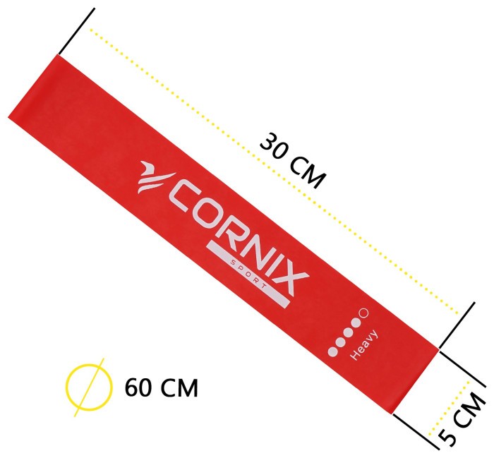 Резинки для фітнесу Cornix Mini Power Band набір 5 шт 1-20 кг XR-0045