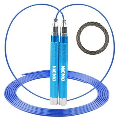 Скакалка швидкісна на підшипниках алюмінієва MadMax MFA-286 Speed jump rope Blue