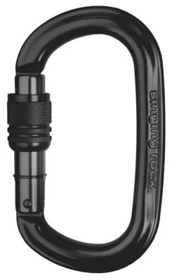 Карабін з муфтою Singing Rock Ozone Screw Black