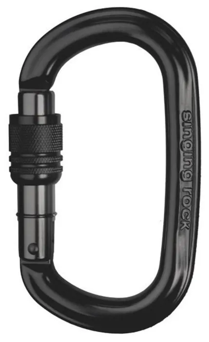 Карабін з муфтою Singing Rock Ozone Screw Black
