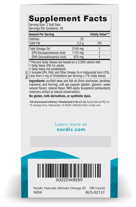 Ultimate Omega 2X - 90 softgels (Пошкоджена банка)
