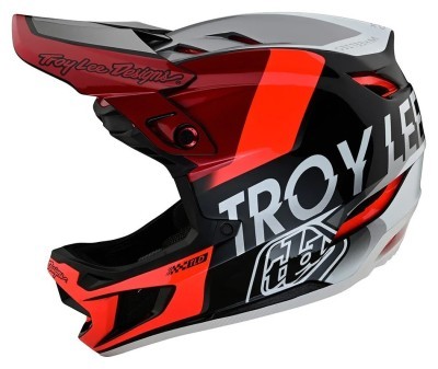 Велосипедный шлем TLD D4 COMPOSITE HELMET [Qualifier Silver/Red] XL