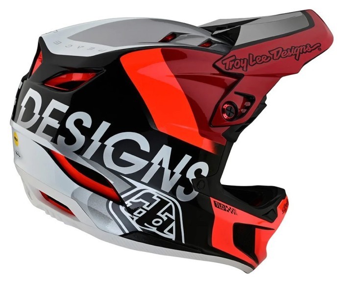 Велосипедный шлем TLD D4 COMPOSITE HELMET [Qualifier Silver/Red] XL