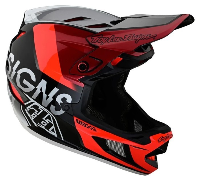 Велосипедный шлем TLD D4 COMPOSITE HELMET [Qualifier Silver/Red] XL