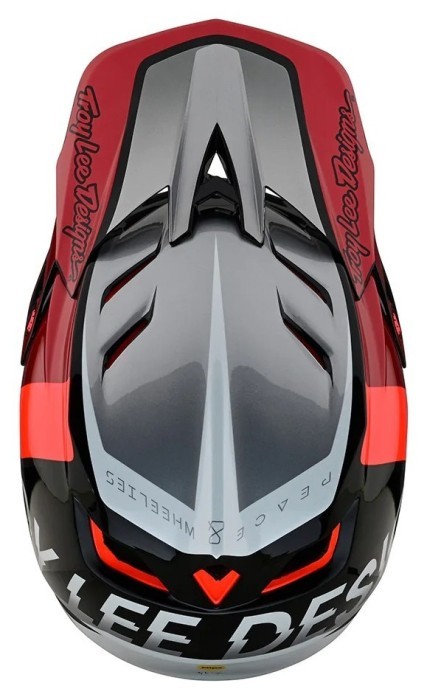 Велосипедный шлем TLD D4 COMPOSITE HELMET [Qualifier Silver/Red] XL