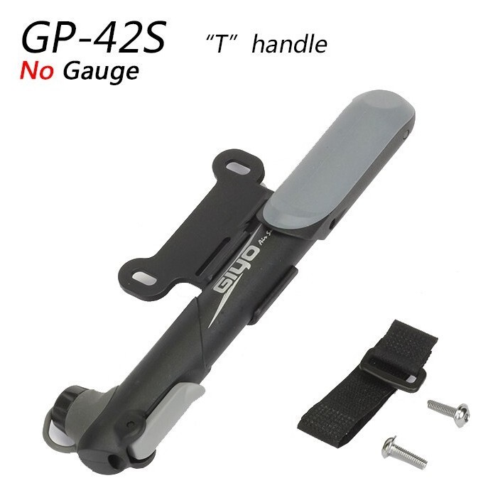 Насос міні GIYO GP-42S алюміній. у пластику AV/FV (80psi) (чорний)