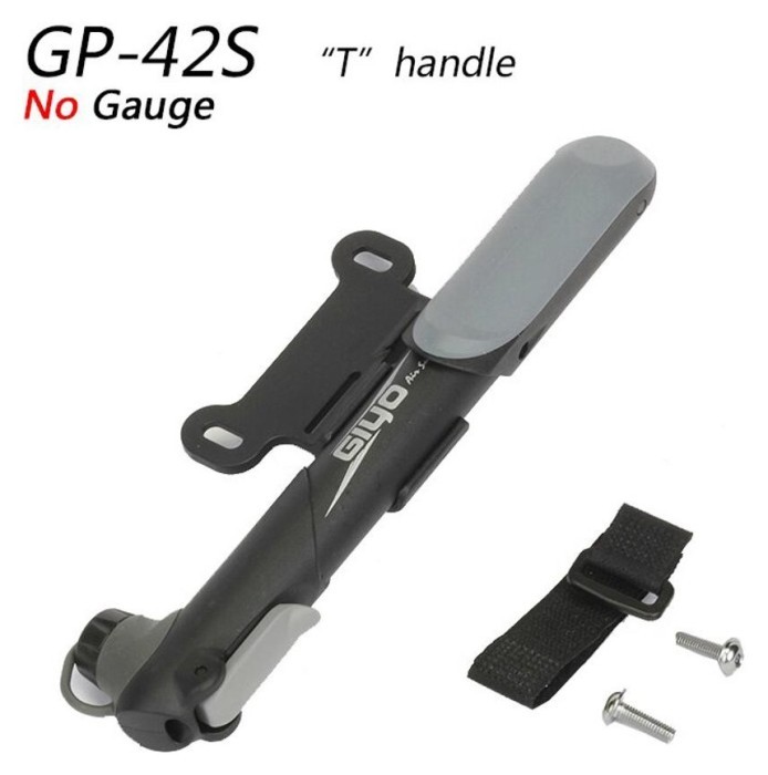 Насос міні GIYO GP-42S алюміній. у пластику AV/FV (80psi) (чорний)