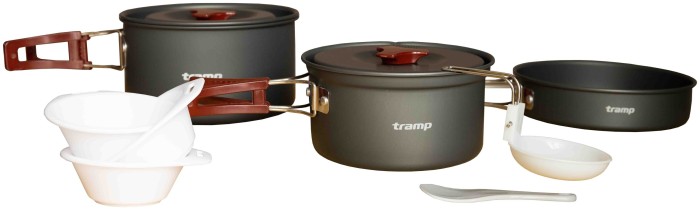 Набор посуды Tramp из анодированного алюминия на 2-3 персоны 1,1/1,7л UTRC-143 (024)