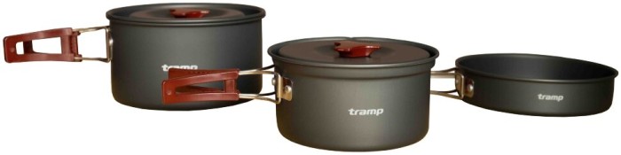 Набор посуды Tramp из анодированного алюминия на 2-3 персоны 1,1/1,7л UTRC-143 (024)