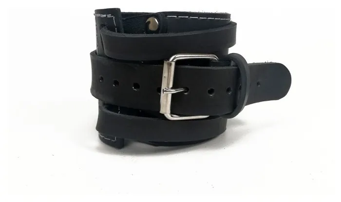 Манжета EasyFit F8 черная для тяги на тренажере (кожа)