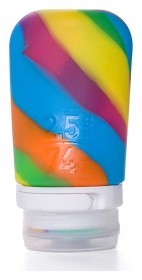 Силіконова пляшечка Humangear GoToob + Medium Rainbow