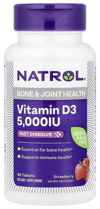 Vitamin D3 5,000 IU - 90 tabs