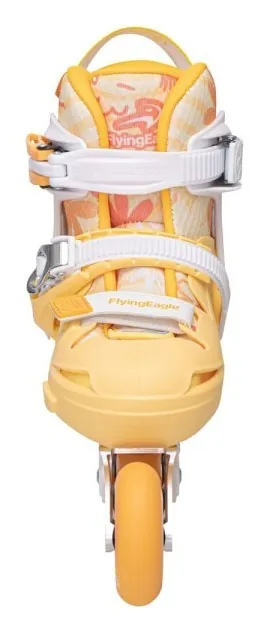 Роликовые коньки раздвижные детские Flying Eagle S5 Pro Buzz желтые