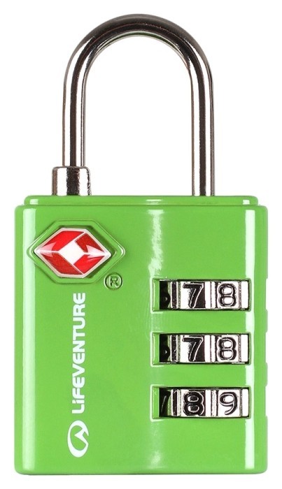 Замок Lifeventure TSA Combi Lock green, укр, укр