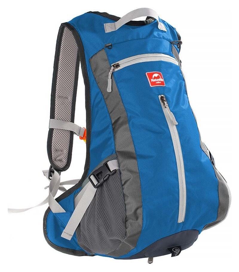 Велорюкзак з чохлом для шолома Naturehike 15 л sky blue NH15C001-B, блакитний, укр, укр