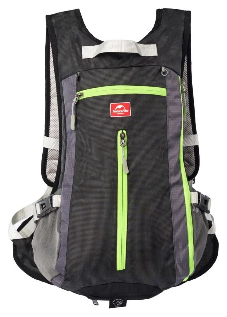 Велорюкзак з чохлом для шолома Naturehike 15 л sky blue NH15C001-B, блакитний