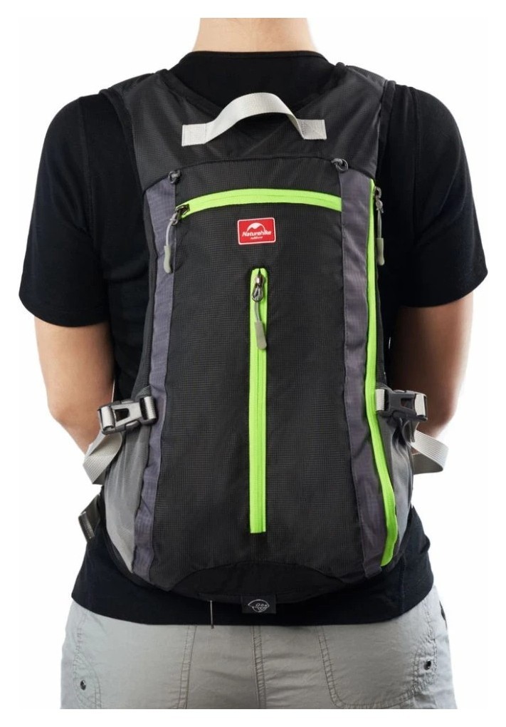 Велорюкзак з чохлом для шолома Naturehike 15 л sky blue NH15C001-B, блакитний, укр, укр