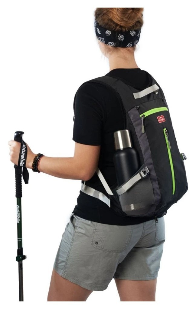 Велорюкзак з чохлом для шолома Naturehike 15 л sky blue NH15C001-B, блакитний, укр, укр