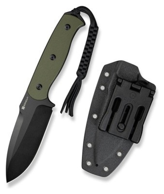 Ніж фіксований мисливський Sencut Toxodon, (11.6 см) 9Cr18MoV / G10 темно-зелений