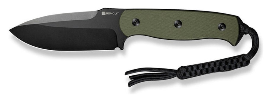 Ніж фіксований мисливський Sencut Toxodon, (11.6 см) 9Cr18MoV / G10 темно-зелений