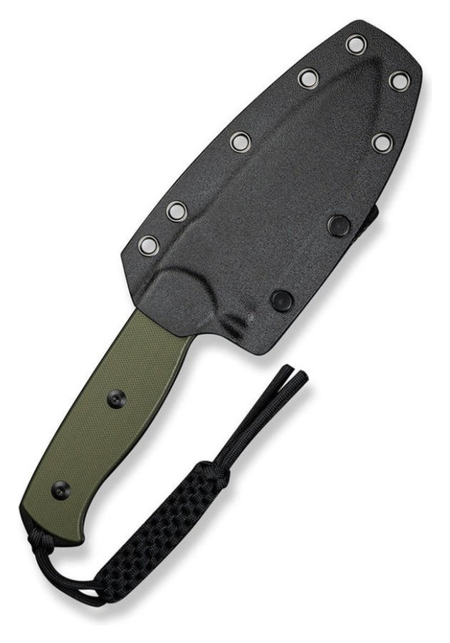 Ніж фіксований мисливський Sencut Toxodon, (11.6 см) 9Cr18MoV / G10 темно-зелений, укр, укр