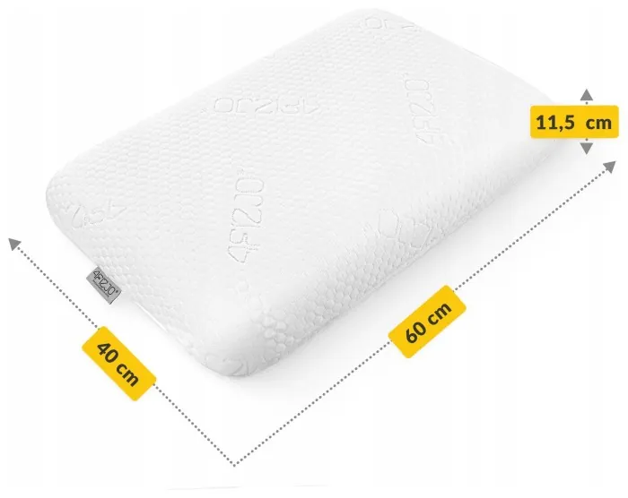 Подушка ортопедична 4FIZJO Med 40 x 60 см для сну White (P-5907739317032)