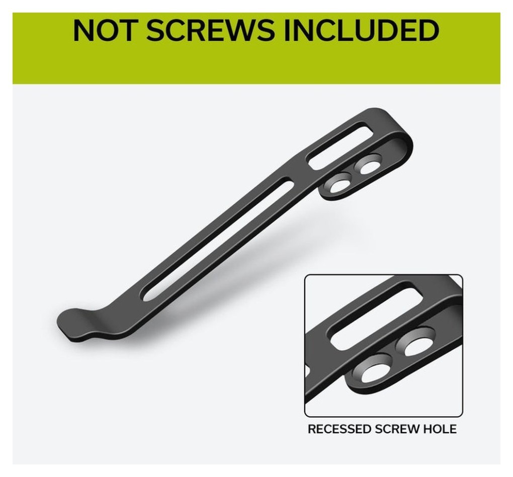 Клипса карманная стальная черная Civivi без винтов CA-05A-V1