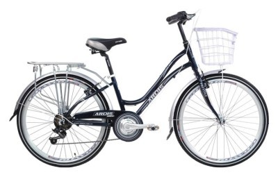 Велосипед Ardis 26 CTB AL Jardin чорний з рожево-зеленими смугами