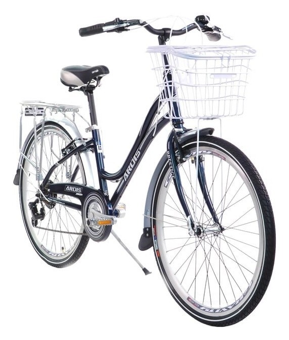 Велосипед Ardis 26 CTB AL Jardin чорний з рожево-зеленими смугами