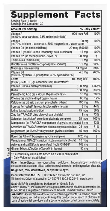 Women's One Daily Multivitamin - 30 tabs