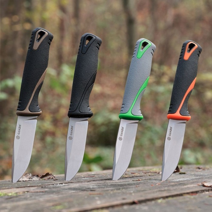 Нож Ganzo G807-OR оранжевый с ножнами