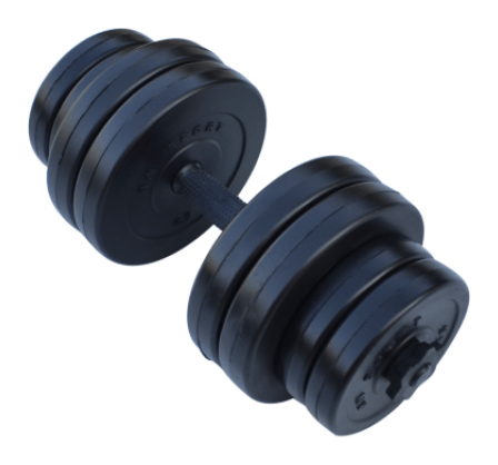 Гантель композитный RN-Sport 16 кг – 1 шт.