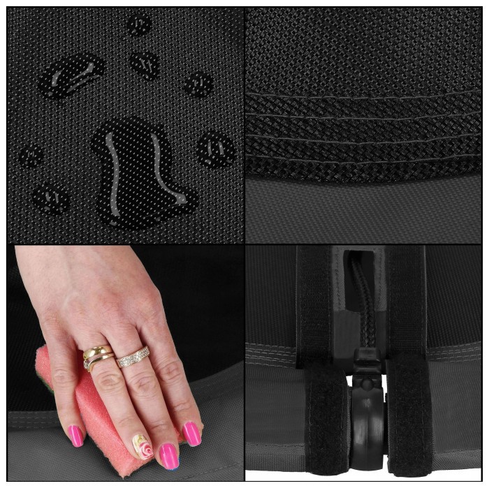 Гойдалка-гніздо Springos кругла 110 см NS027 Black/Grey