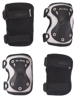 Защитный комплект налокотники и наколенники MICRO - ЧЕРНЫЙ (лик. 17-21 cm, кол. 25-31 cm, M)