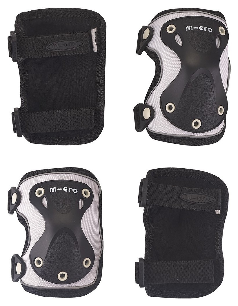 Захисний комплект налокітники та наколінники MICRO - ЧОРНИЙ (лік. 17-21 cm, кол. 25-31 cm, M), укр, укр